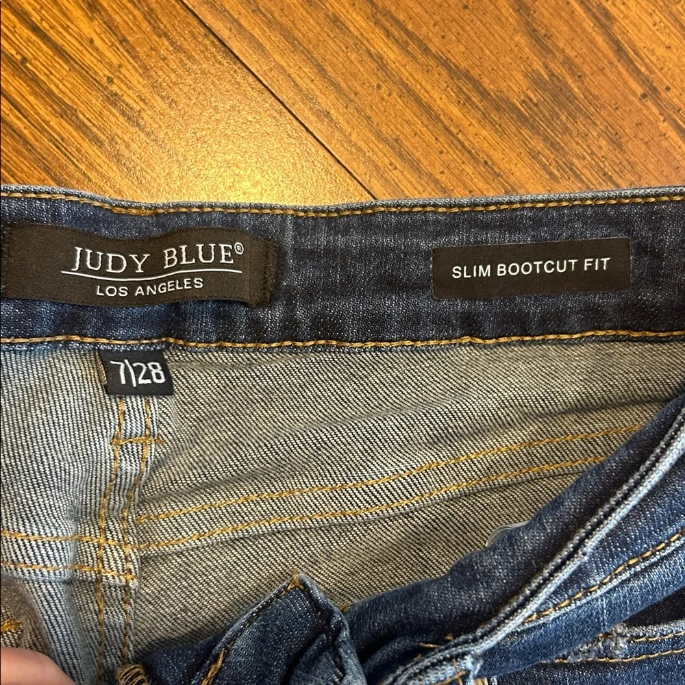 Judy Blue Slim Bootcut Fit High Rise Jeans JB88290 Size 7/28 - Picture 7 of 9